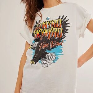 NEW Free People Junk Food Lynryd Skynyrd Free Birds Tee